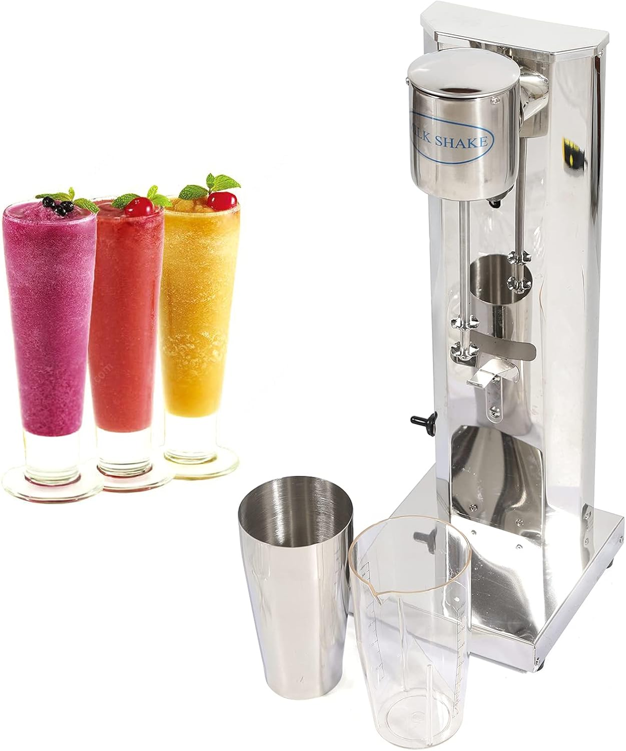 110V 180W Electric Drink Mixer Milkshake Blender Commercial Milkshake Maker Machine Single Head Milk Shake Mixer Electric Smoothie Maker Machine