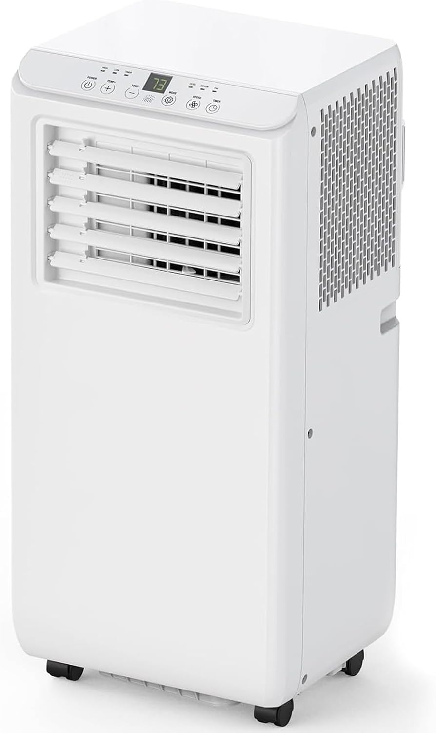 Portable Air Conditioner, 8000 BTU Fast Cooling Up to 350 Sq. Ft, 3-In-1 AC with Remote Control & LED Display, 24H Timer, Standing Air Conditioner for Bedroom and Office