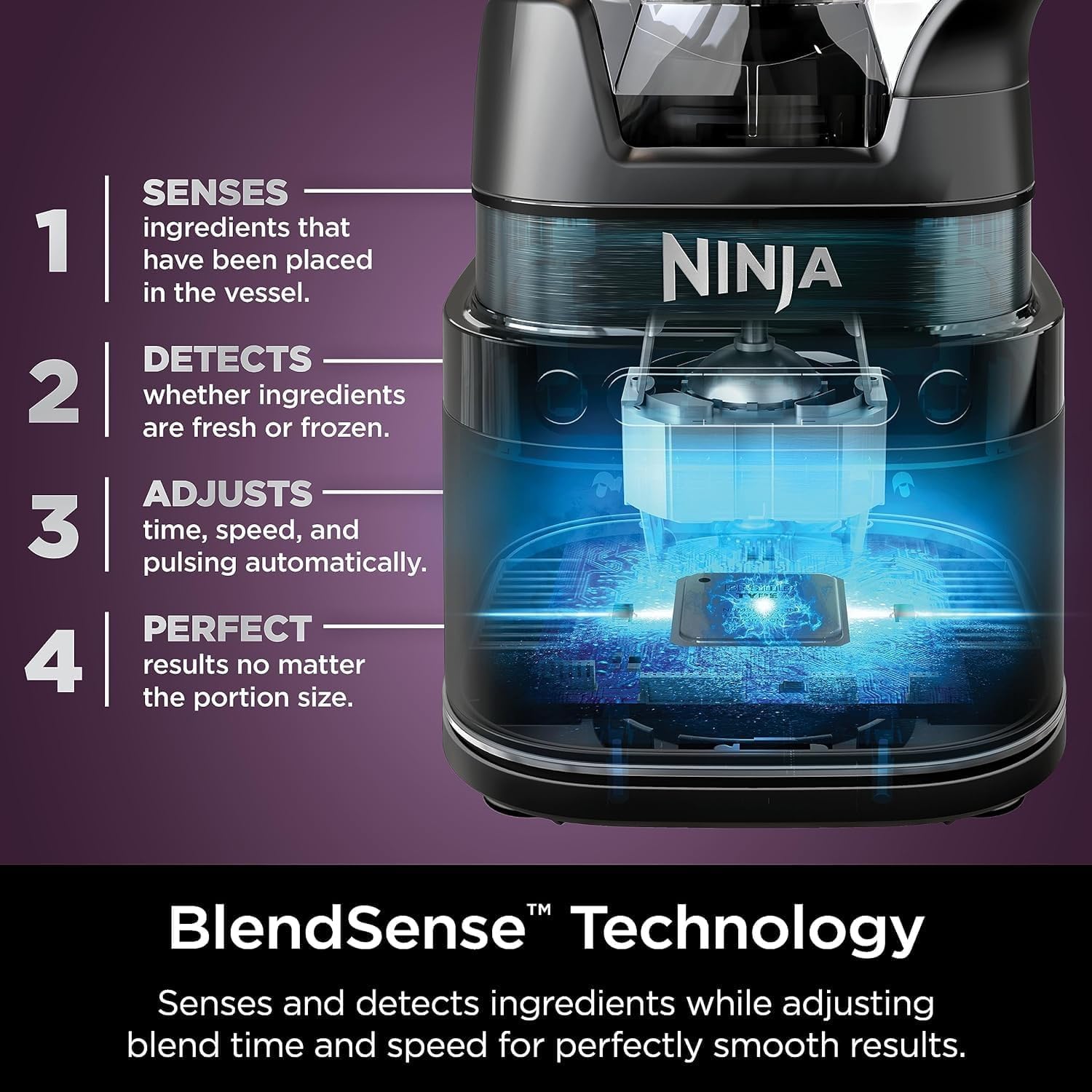 IT'S BRAZILIAN Restored Ninja R-TB401 Detect Kitchen System Power Blender Plus Processor Pro with BlendSense Technology, Black (Refurbished)