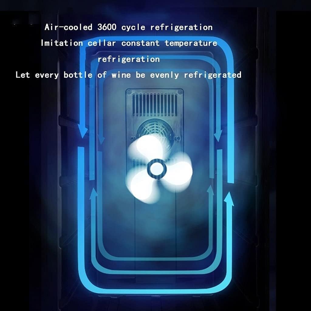 35L Wine Cooler, 12-Bottle Constant Temperature Refrigerator, Independent Wine Cellar for Household Beverage Storage, Wind Cooling,