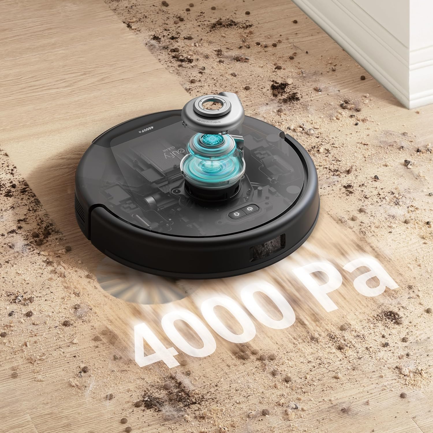 eufy Like-New L50 SES Robot Vacuum with 60 Day Self-Empty Station, Multi-Floor Cleaning,Precise iPath Laser Navigation, Customizable Al Mapping, Ideal for Hard Floor Tile Carpet (Renewed)