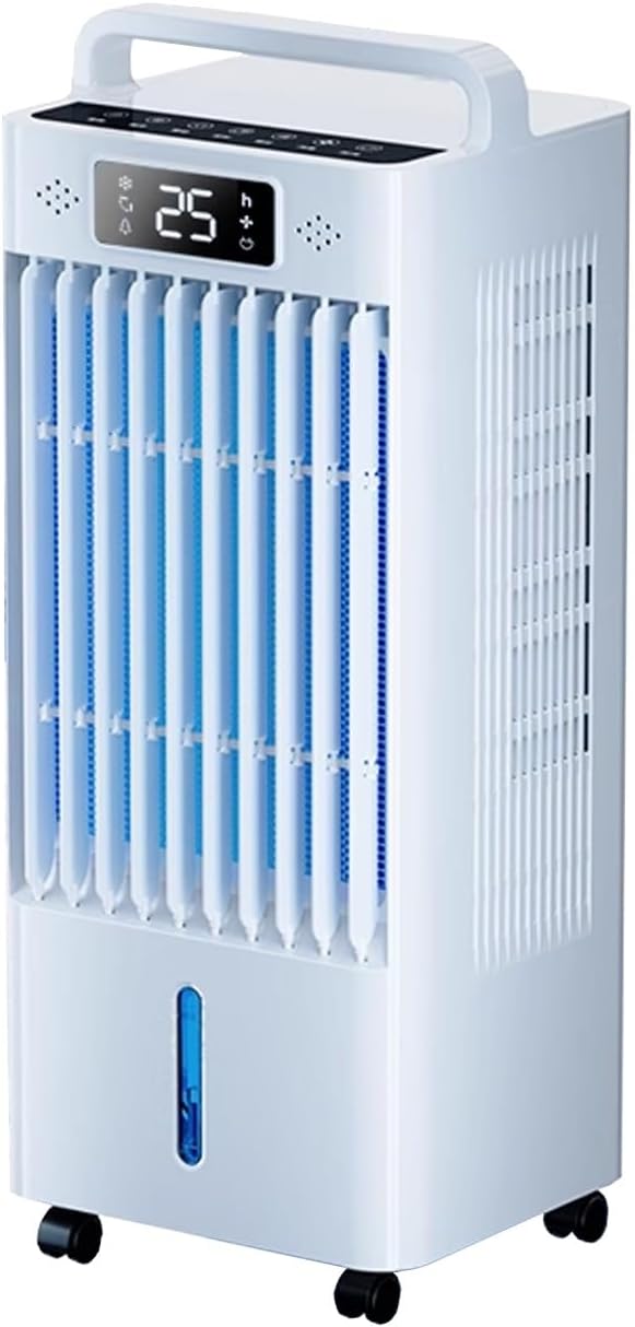 Standing Air Conditioner with Wheels 6-Speed Quiet Operation Portable Air Conditioners for Small Rooms 10L Large Water Tank for Room Garage Patio