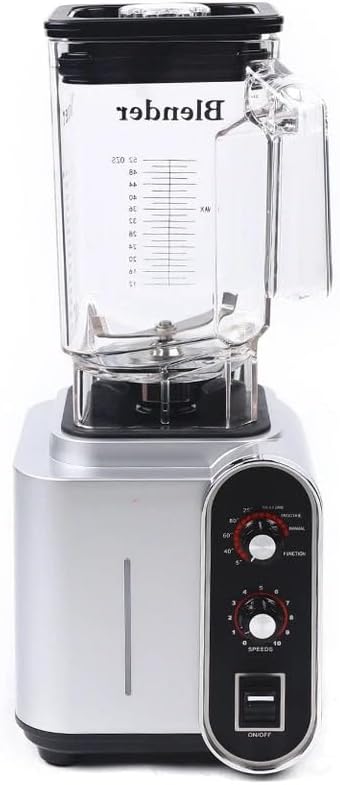 Heavy Duty Commercial Blender, 2200W Professional Countertop Blender with Timer,10 Speeds, 50 oz Large Capacity for Crushing Ice Frozen Fruit Soup and Smoothies for Home and Restaurant Use