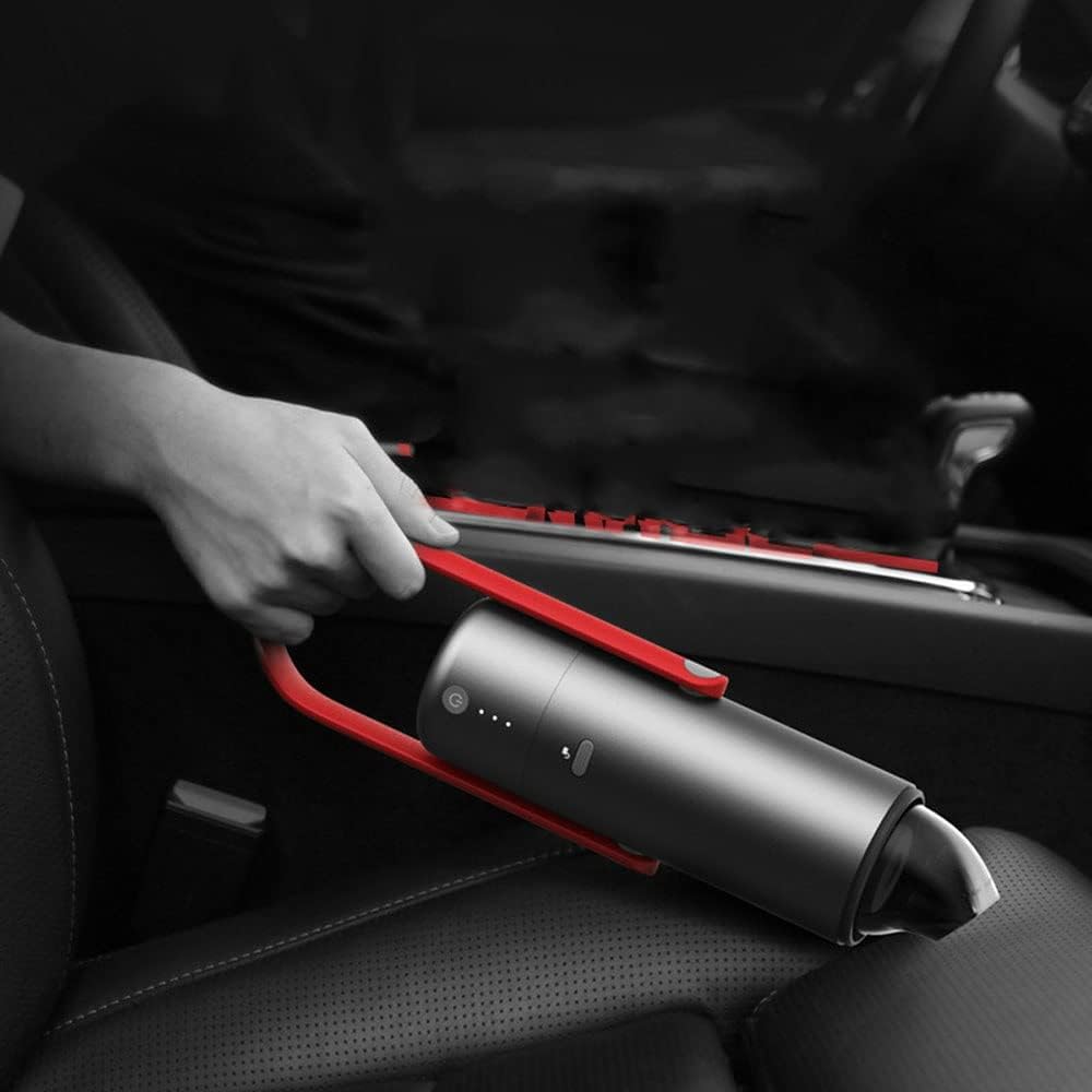Cordless Handheld Vacuum, Rechargeable Mini Vacuum 80W Powerful Suction, Lightweight Car Vacuum Cleaner, for Home and Car Cleaning (Color : Blue)
