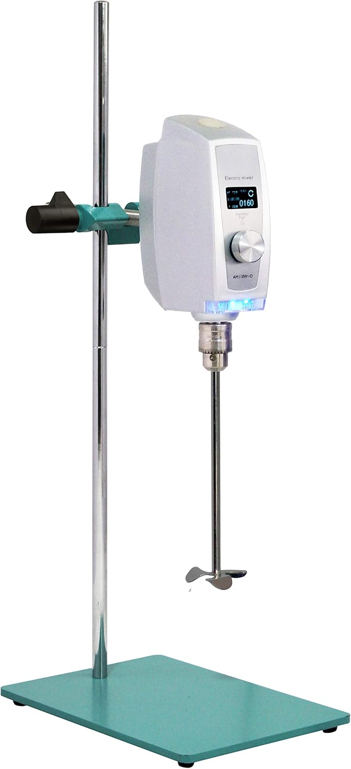 AM110W-O Electric Food Mixer Blender Lab Agitator High Accuracy Blender 20L (water) 30-2000rpm Electric Blender Mixer Max Viscosity 100000 mPa AC 110-220V