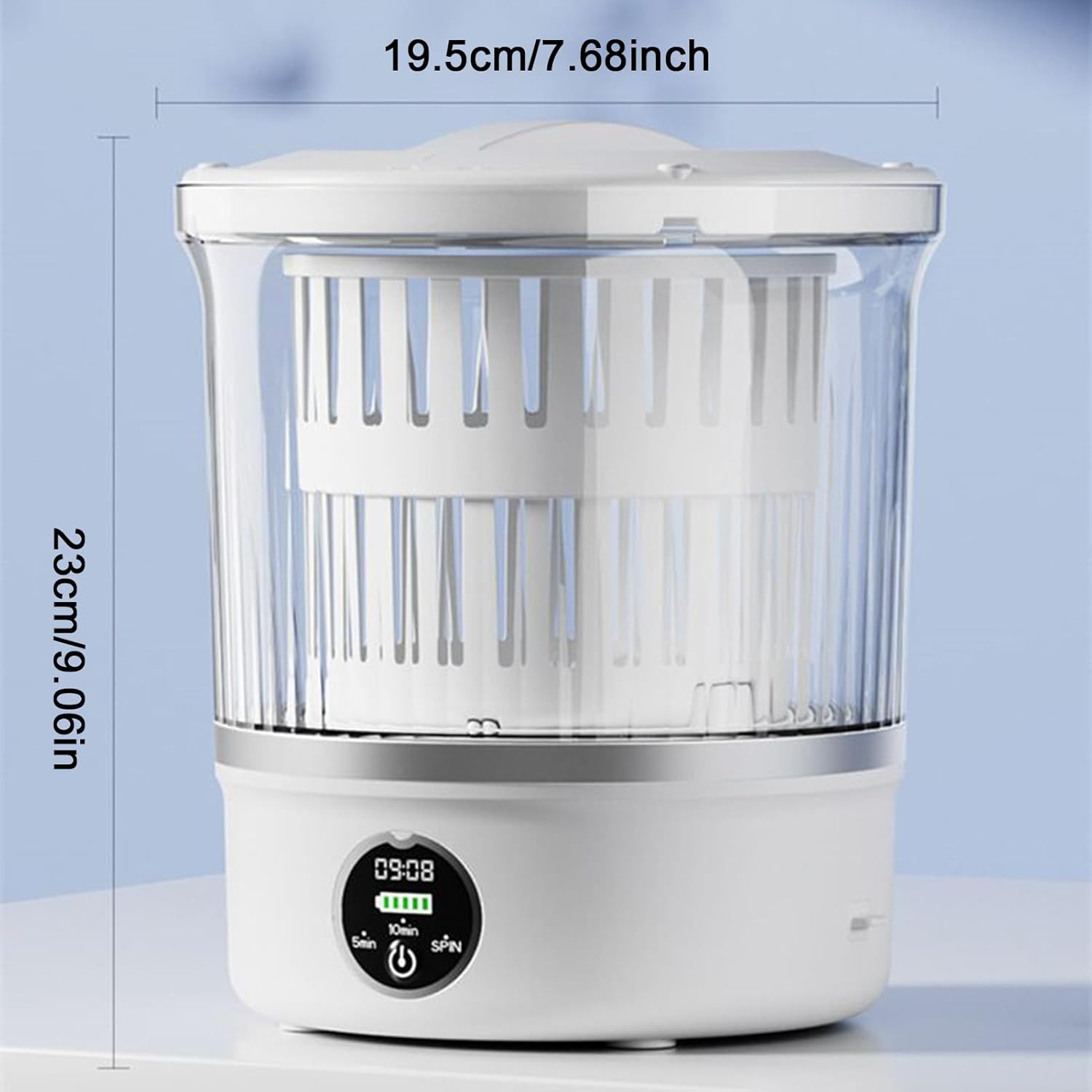 Portable Mini Washing Machine - 3L Travel Mini Washer And Dryer Combo, Laundry Machine Portable Washer And Dryer - For Home Apartment Dorm RV Travel Camping Small Clothes Underwear