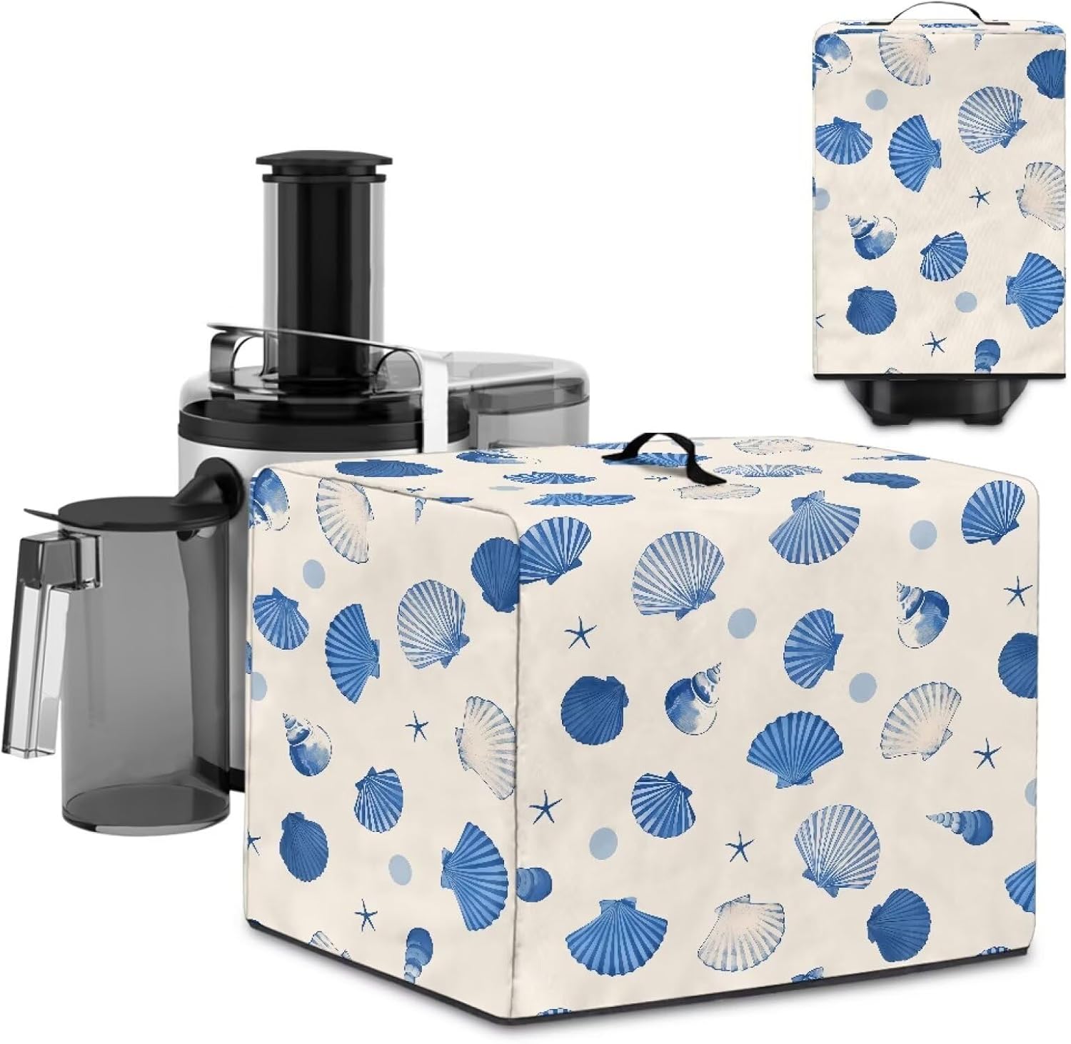 Shell Kitchen Appliance Covers – Blender Dust Cover with Floral Prints, Fits Most Juicers & Stand Mixers, Foldable & Machine Washable, Home Kitchen