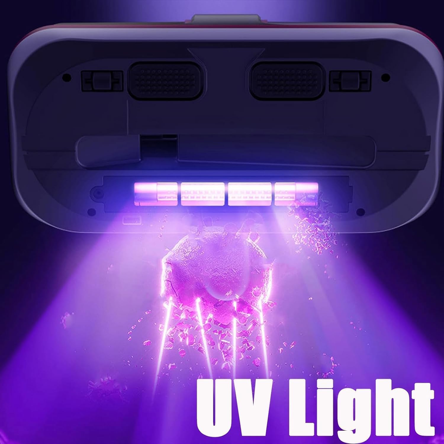 Pure Sleepy Pro Bed Vacuum Dust Mites, 2025 Upgrade 12000pa Pure Sleepy Pro Bed Vacuum, Mattress Cleaner Machine Deep Cleaner with Uv-C Light, 8,000 Vibrations Per Minute (Red)