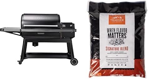 Ironwood XL Wood Pellet Grill and Smoker with Signature Blend Pellets 18lb Bag