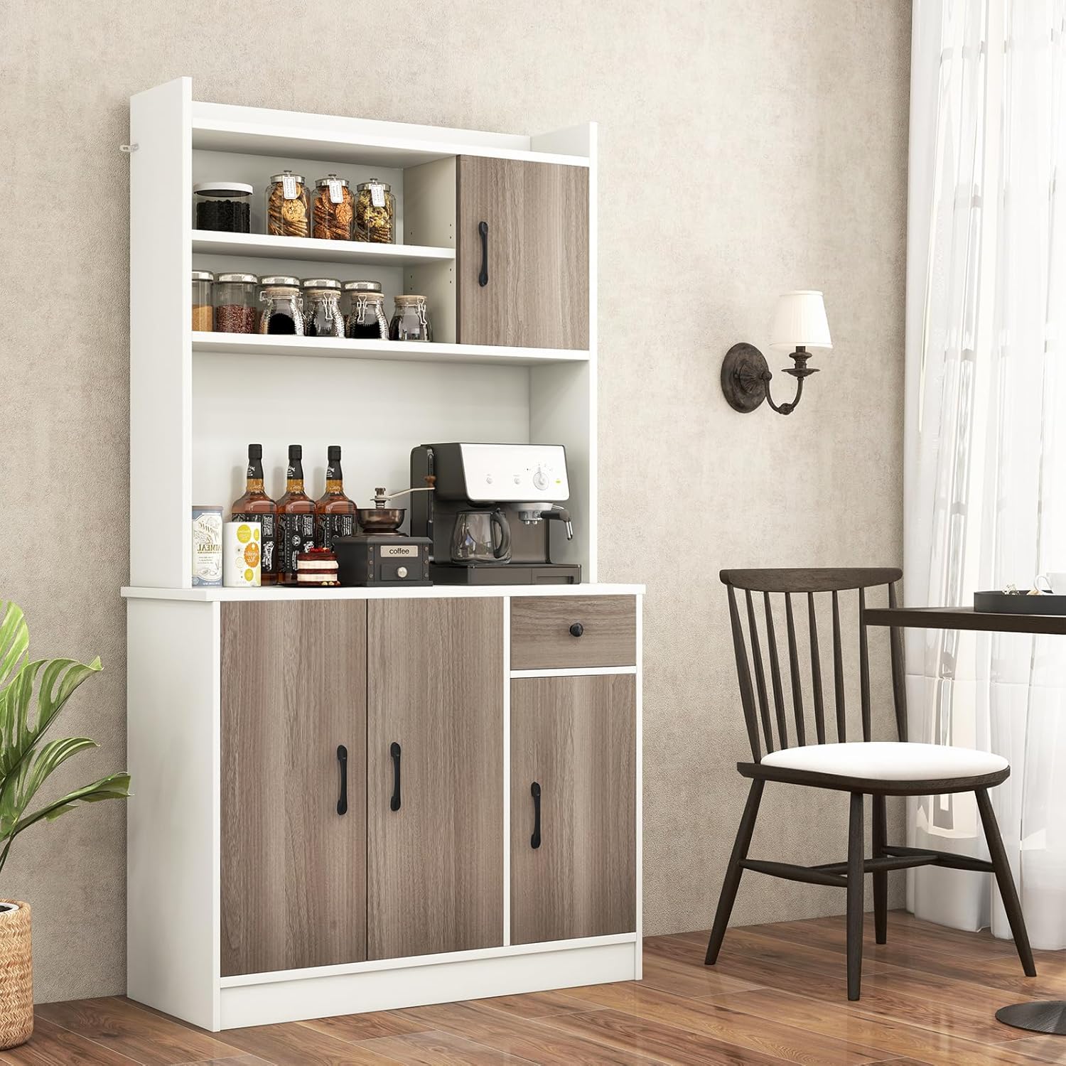 COSTWAY Kitchen Pantry Storage Cabinet, 71