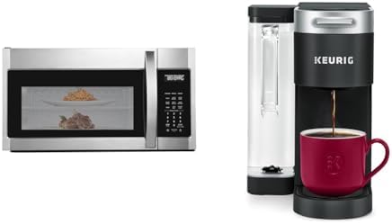 BLACK+DECKER 1000W Microwave & Keurig® K-Supreme Coffee Maker Bundle