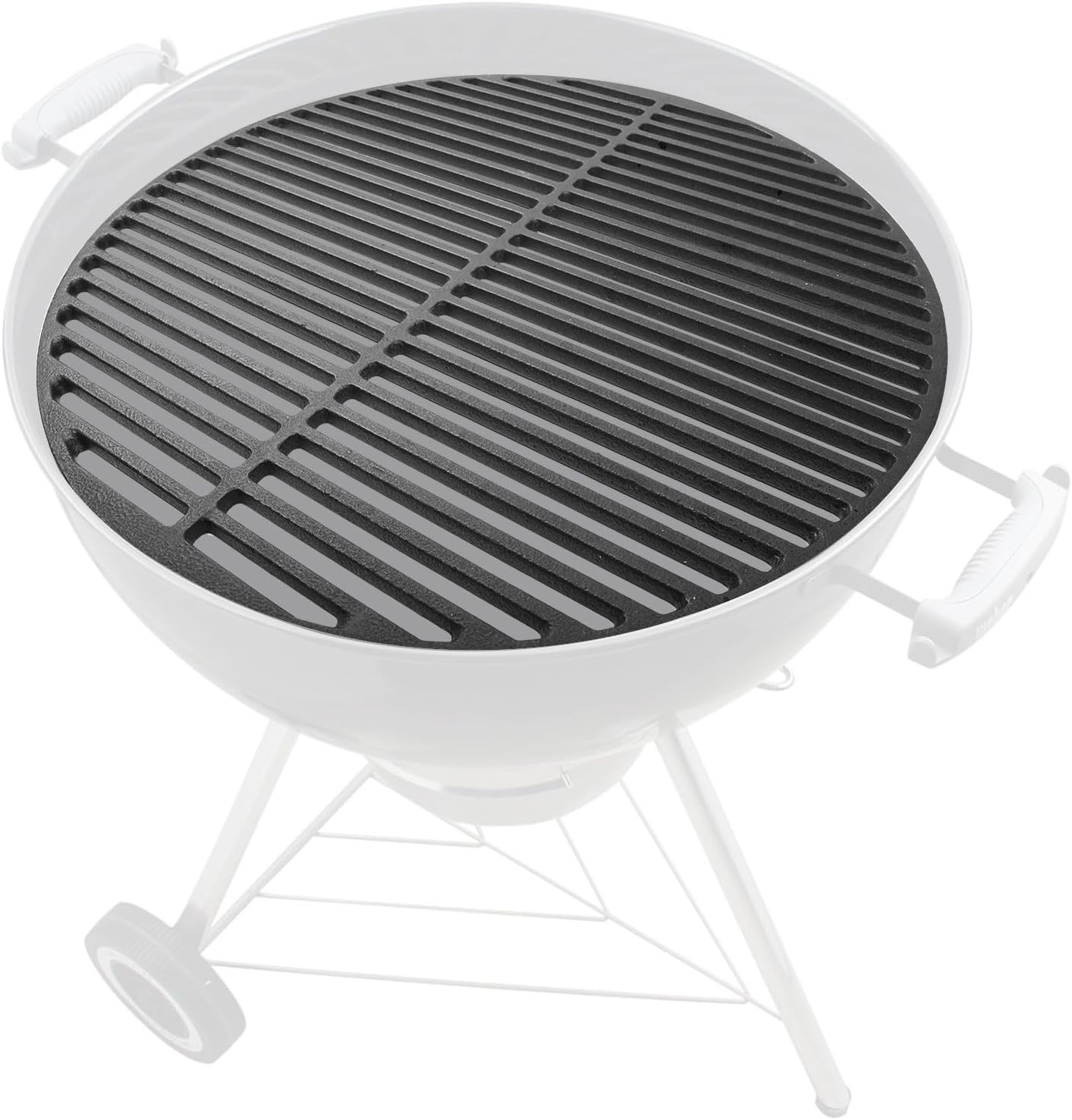 Cast Iron Grill Grates Grid Grate Round for 22 Inch Weber Charcoal Grill,Cooking Grate Replacement fit Weber 22 Performer Bar-B-Kettle,Master-Touch and One-Touch,Works on Recteq Bullseye and Barrel