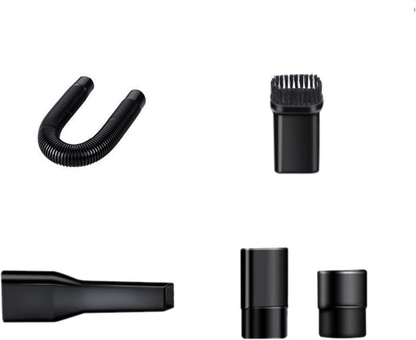 Vacuum Cleaners Powerful Handheld 12V Mini Vacuum Cleaner Vacuum Cleaner High Suction Wet and Dry Vacuum Cleaner (Color : Black) (Orange)