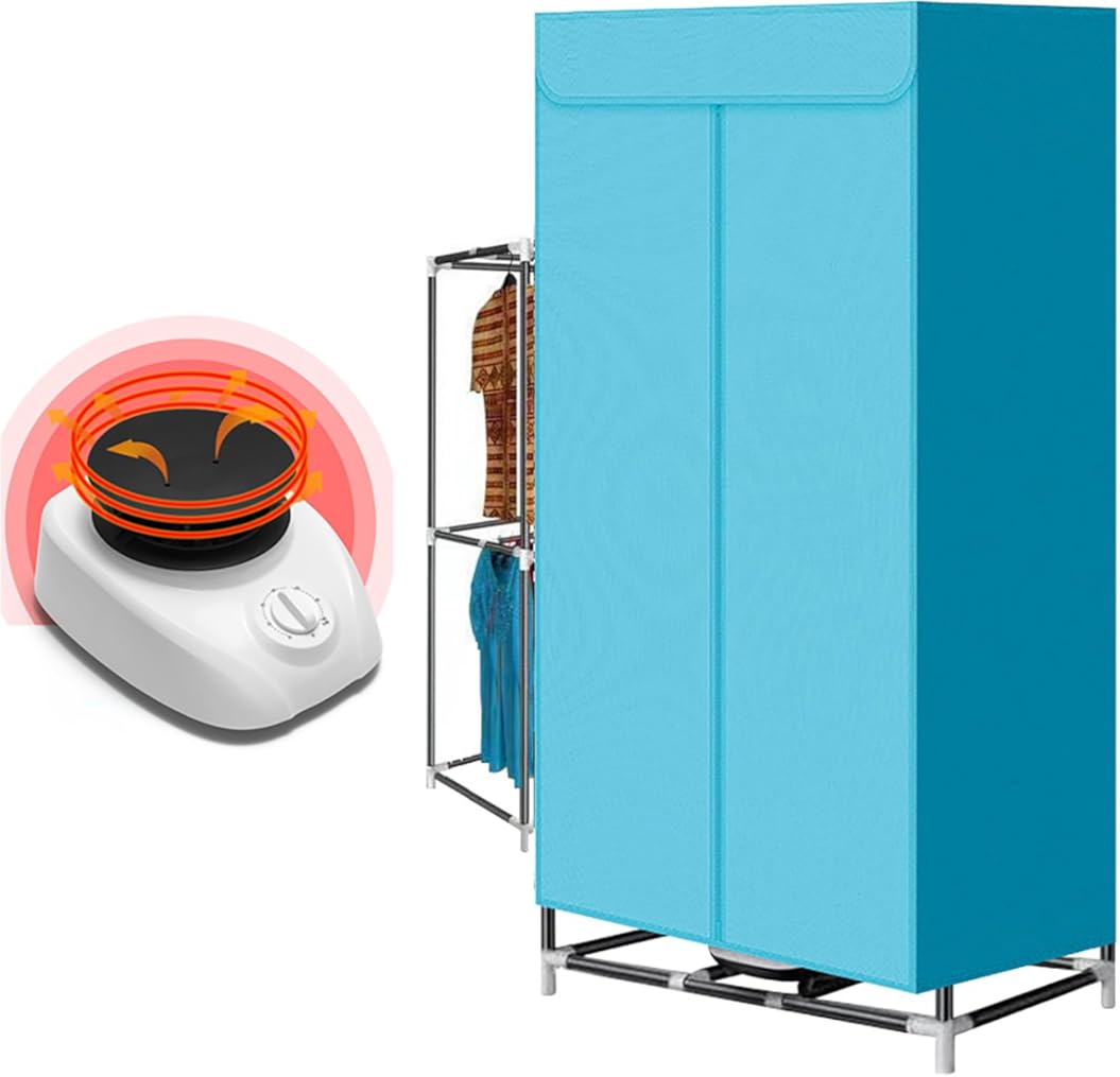 1000W Portable Clothes Dryer with Dryer Bag for apartments, RV, Travel(US plug)
