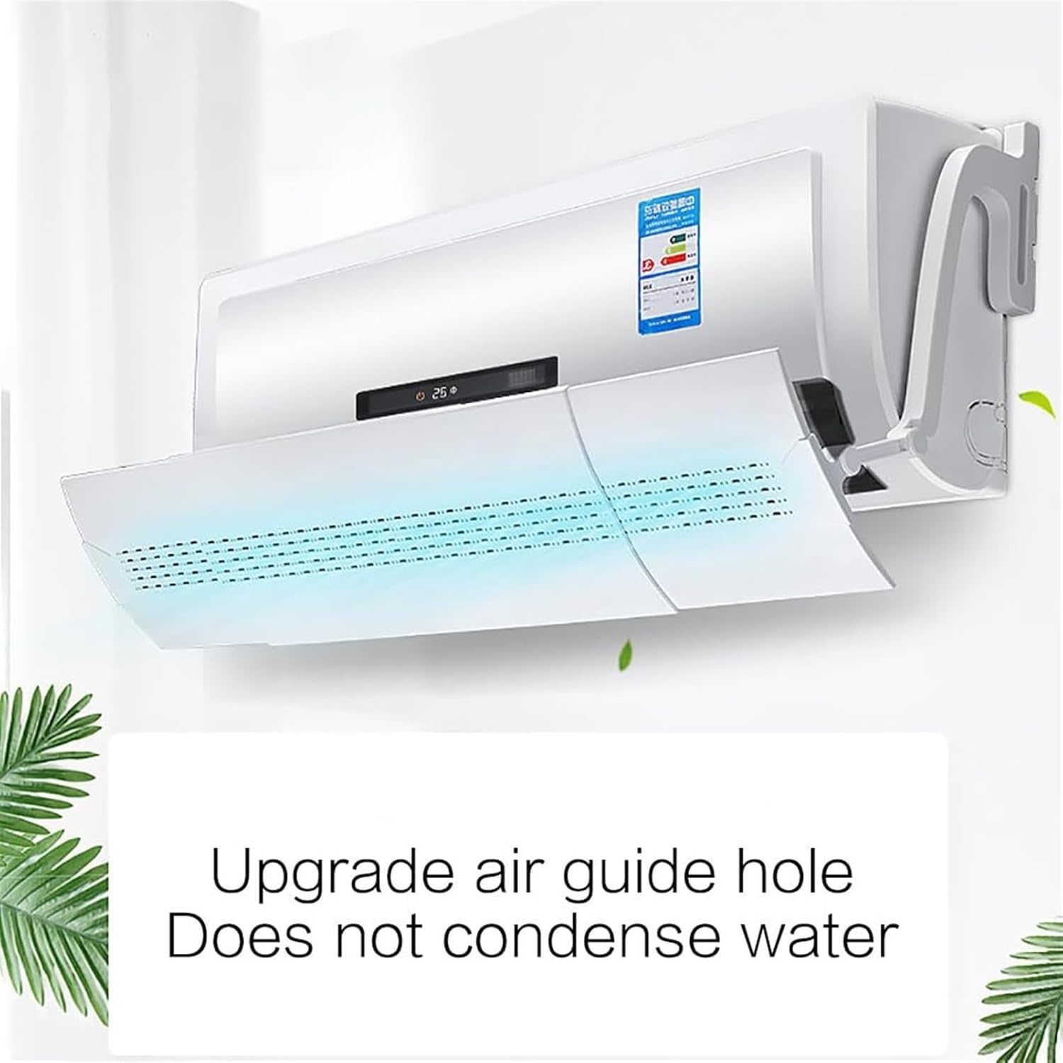 Air Conditioner Wind Deflector - Wall-Mounted Anti-Cold Wind Baffle, Thickened Telescopic Air Outlet Shield for Improved Comfort and Airflow