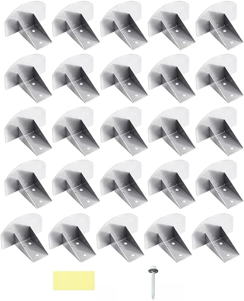 Stainless Steel Snow Guards Kit with Foam Gaskets and Screws for Metal Roof Ice Protection Weather Resistant Easy Install for Homes Commercial Buildings Winter Safety 4 Inch