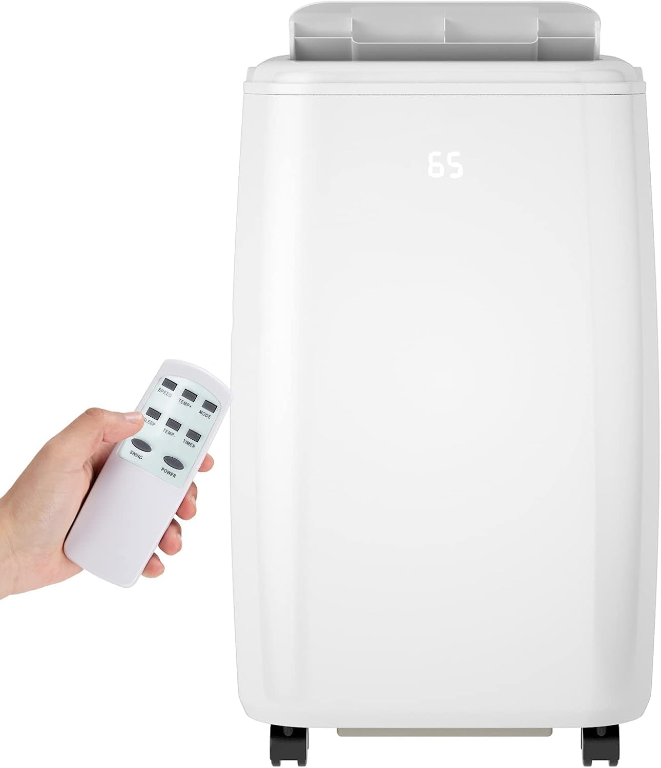 DORTALA 1,0000 BTU Portable Air Conditioner, 3-in-1 AC Unit with Remote Control, Dehumidifier, 3 Fan Speeds & Sleep Mode, Window Kit, Quiet AC Cools Rooms to 350 sq. ft