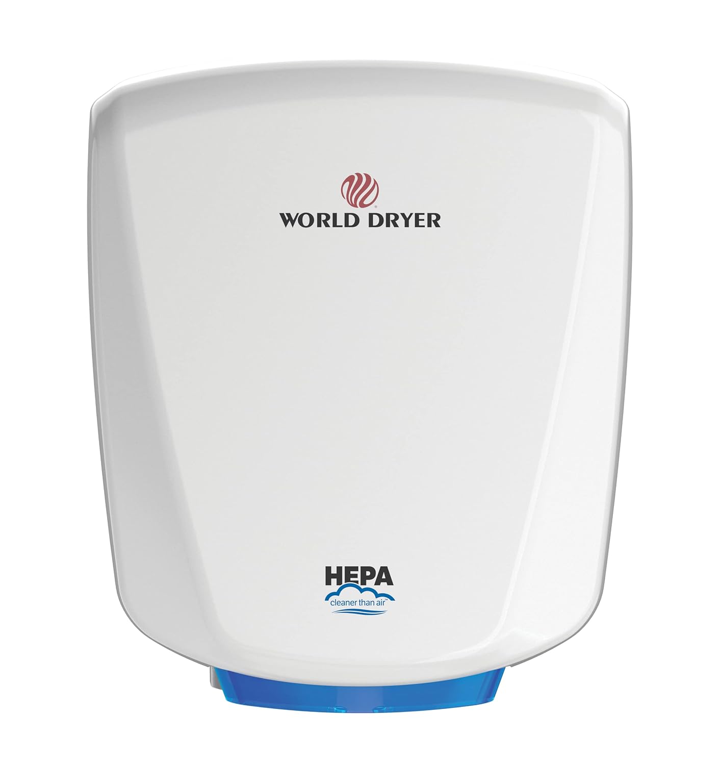 HEPA-Filtered VERDEdri, White Aluminum, Surface-Mounted ADA Compliant, Energy-Efficient High-Speed Dryer, Universal Volt
