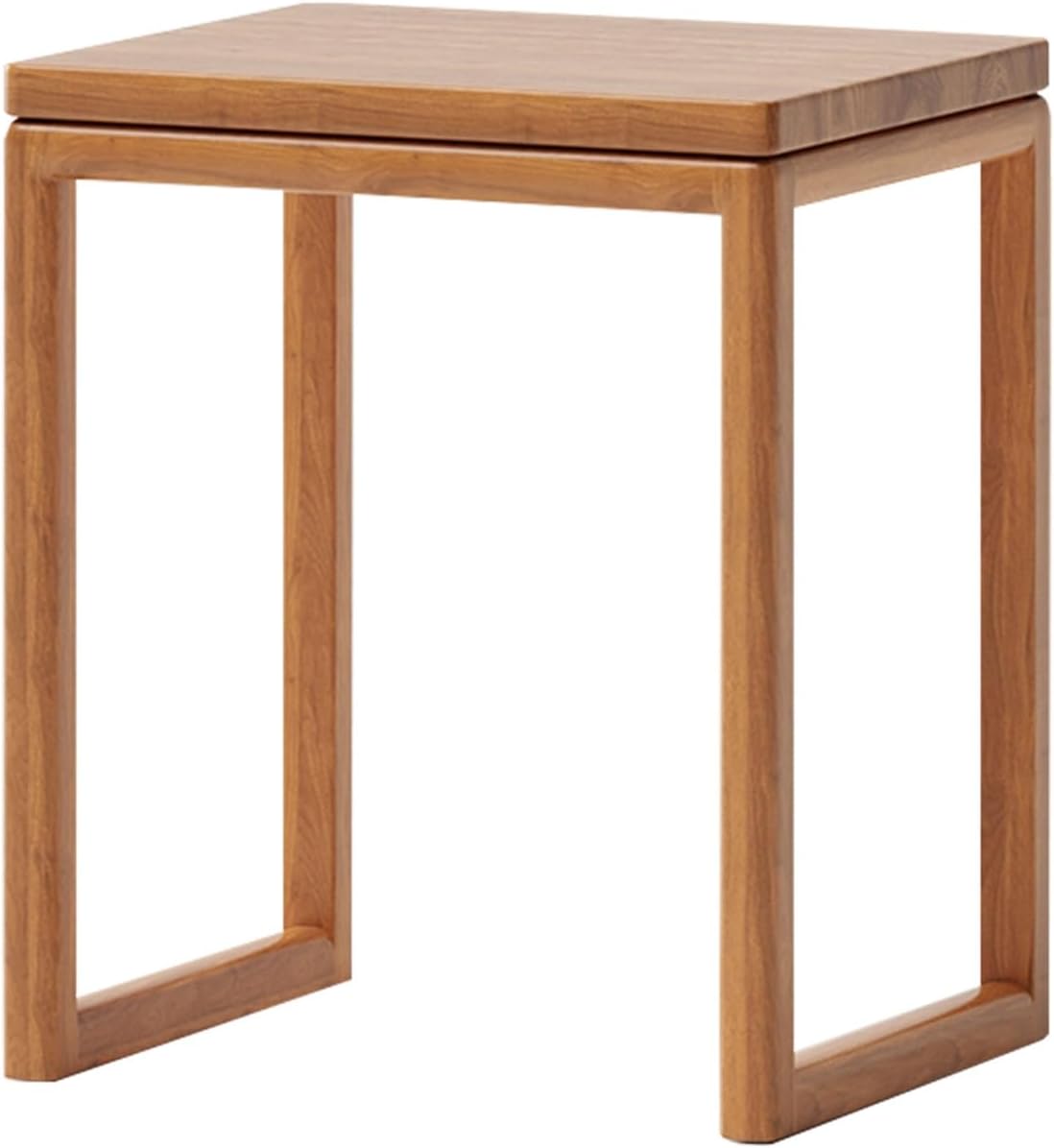 Robot Vacuum Storage Stand Portable Wood Side Table Mobile End Table Living Room Modern Side Table Storage Cabinet with Wheels for Living Room Kitchen Office Multi Scenario Use(Natural)