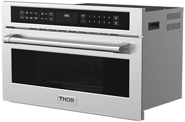 Thor Kitchen 30 Inch Built-In Air Fry Microwave Oven with Drop-Down Door