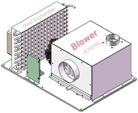 Air Conditionera, High Power Micro DC Air Conditioner, 24V DC, 650W Cooling Capacity, Compact, Lightweight, for e & Electronics Cooling, R134A,