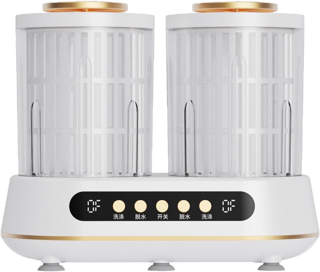 Portable Mini Washing Machine with Spin Basket, Small Laundry Washer for Underwear, Socks, Ideal for Apartments, Dorms, Camping & Travel