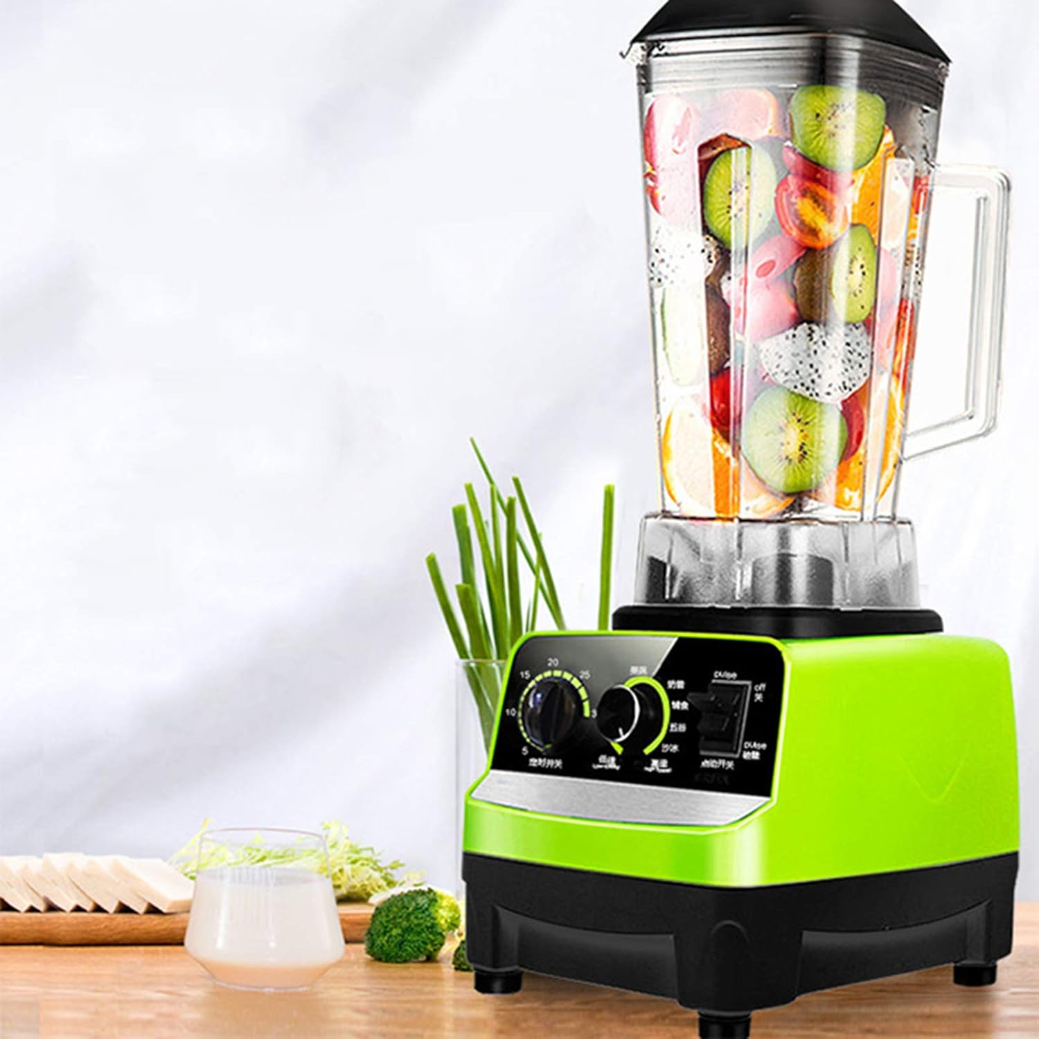 Smoothie Shake Blender, 1300W 2L Auto Electric Blender Professional Juicer Mixer Grinder Adjustable Speed Food Mixer Juicer?110V Food Processor Multi-Function Kitchen Mixer System/2899