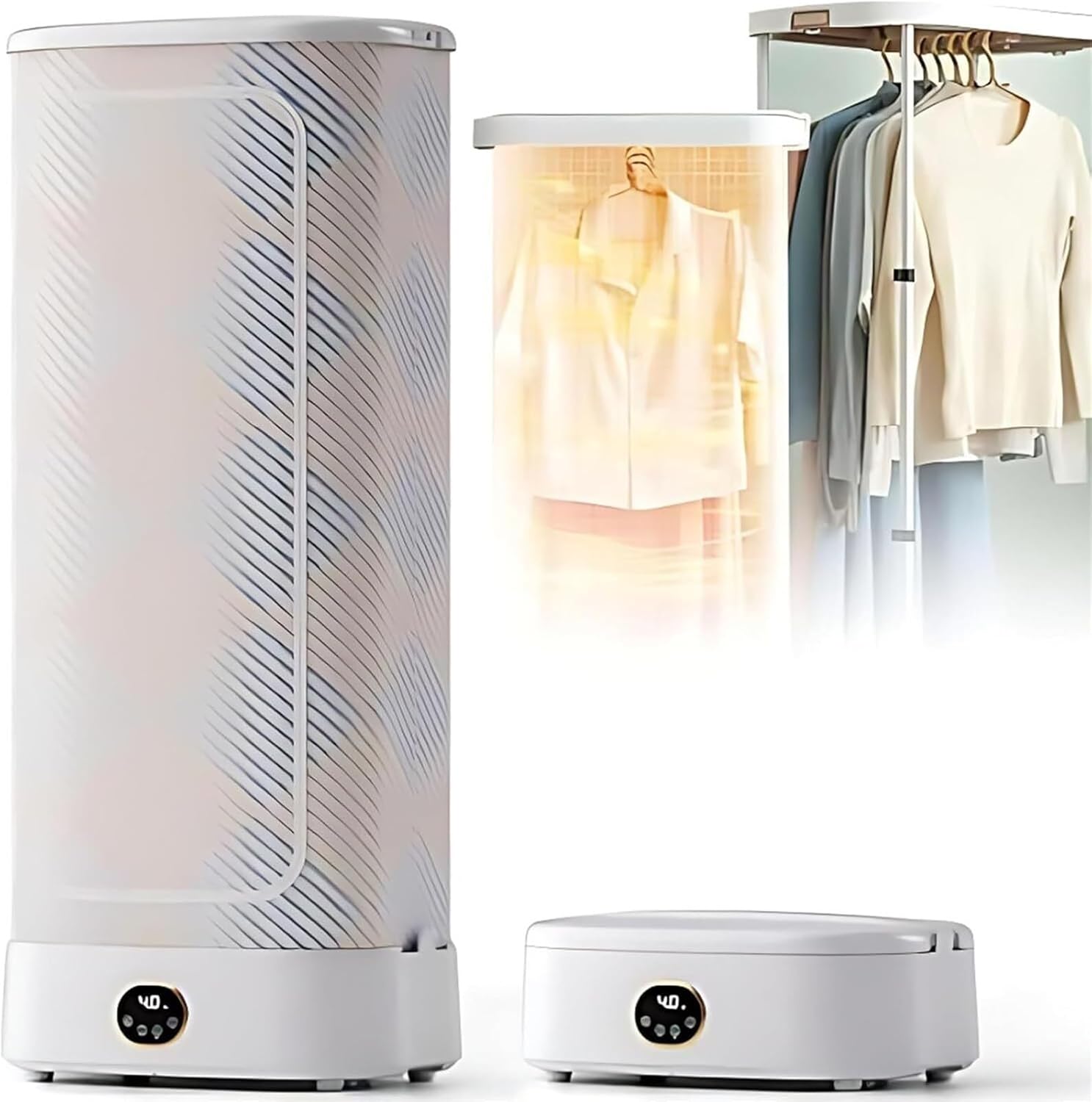 Steam Ironing Dryer，Collapsible Hanging Garment Steamer，Automatic Care System，For Folding Cupboard