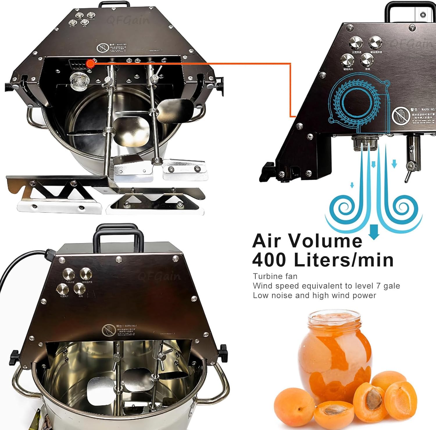 Automatic Blender, Stand Mixer, Stainless Steel Filling Maker, Hot Pot Base Soup Blender, Jam Blender, Food Processor