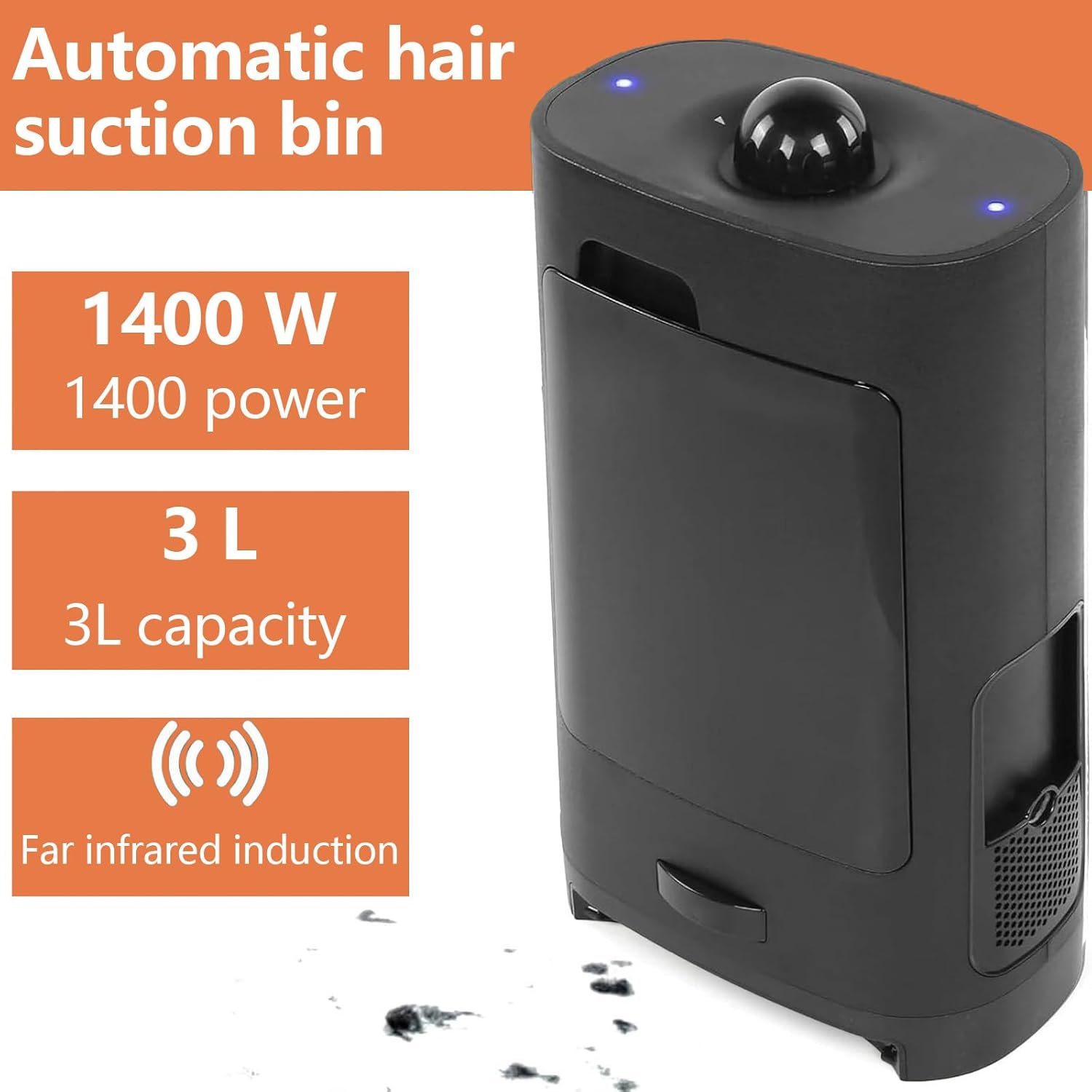 Touchless Automatic Vacuum Dustpan–Motion Sensor Hands-Free Electric Dustpan for Pet Hair Dirt & Debris–Powerful and Energy Efficient Cleaning Solution for Home Kitchen & Office