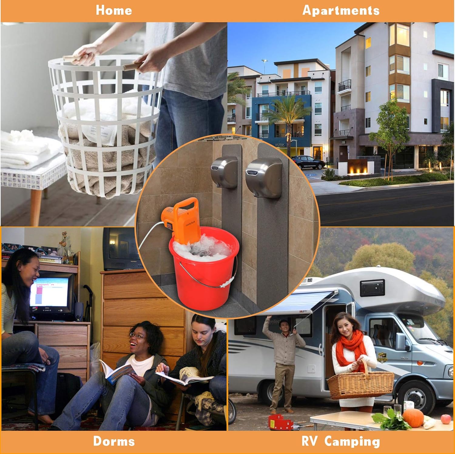 Portable Washing Machine Small Mini Hand Compact Semi Automatic Washer Laundry Perfect for Home Apartment Dorm RV Camping Travel Trip Outdoor Indoor for 6.5Lbs Washing Capacity