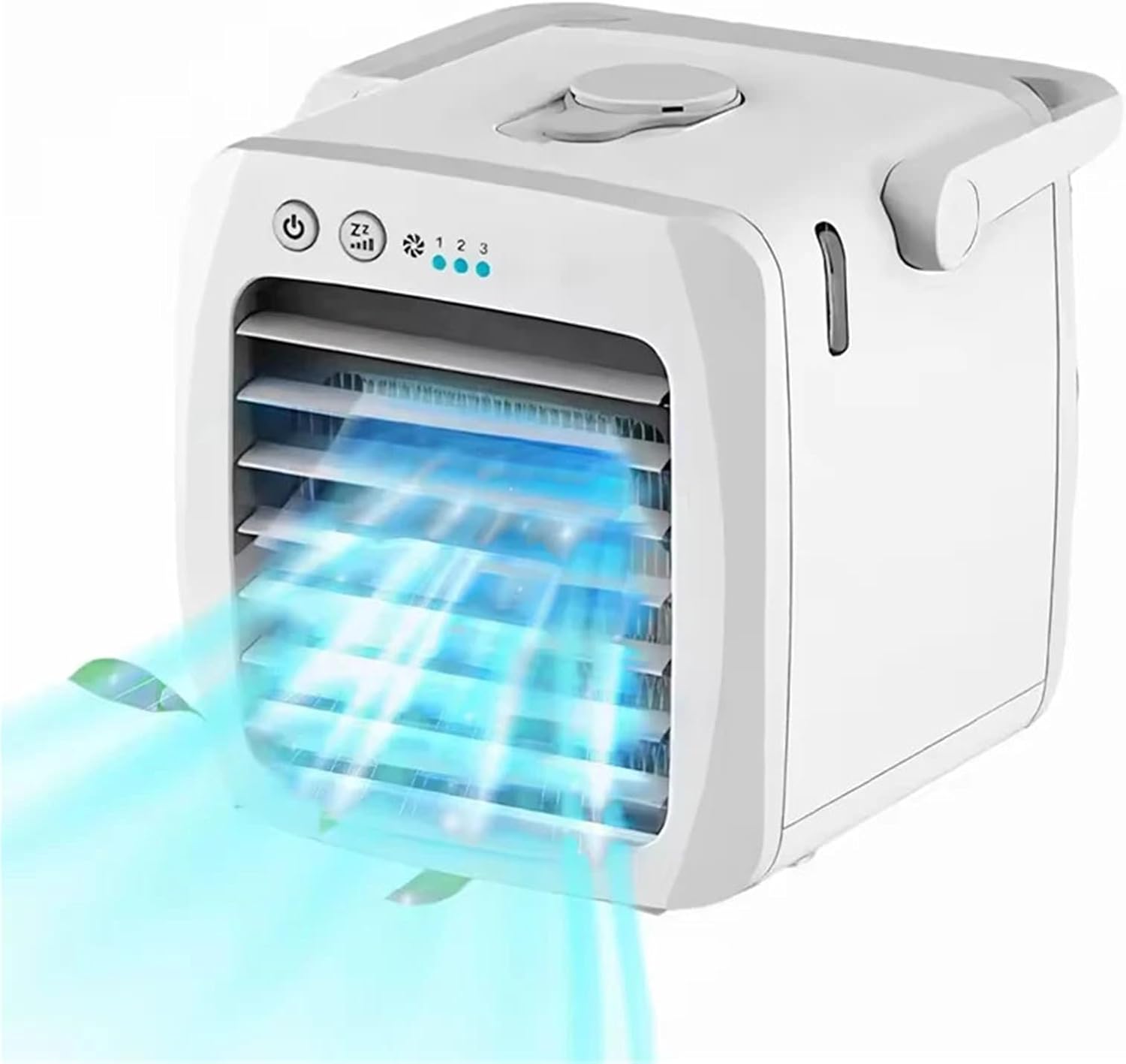 Portable. Mini Portable Air Conditioner Air Cooler Humidifier 3 Speed Quiet Desk Fan .Tabletop