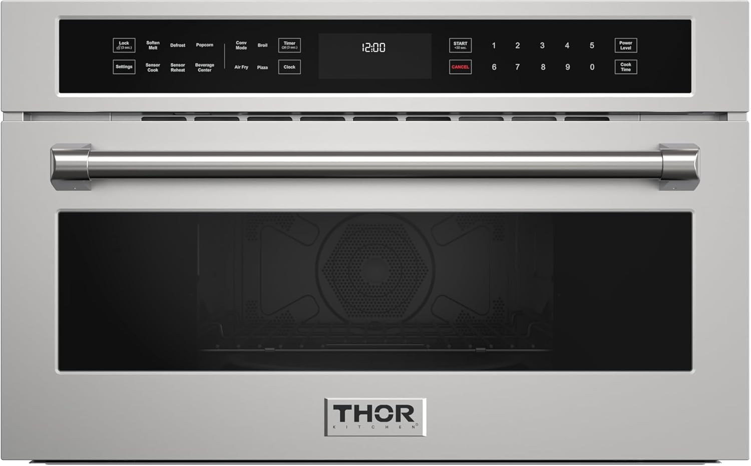 Thor Kitchen 30 Inch Built-In Air Fry Microwave Oven with Drop-Down Door