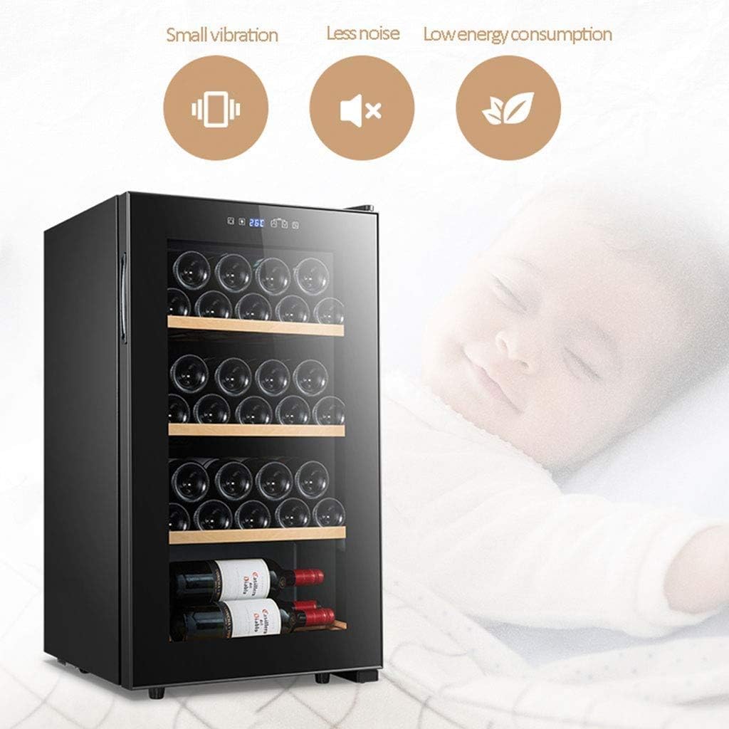 84L Wine Cooler/Cabinet Beverage Refrigerator Red & White Wine Cellar Digital Temperature Beer Soda Counter Top Bar Office Quiet Operation Compressor Freestanding