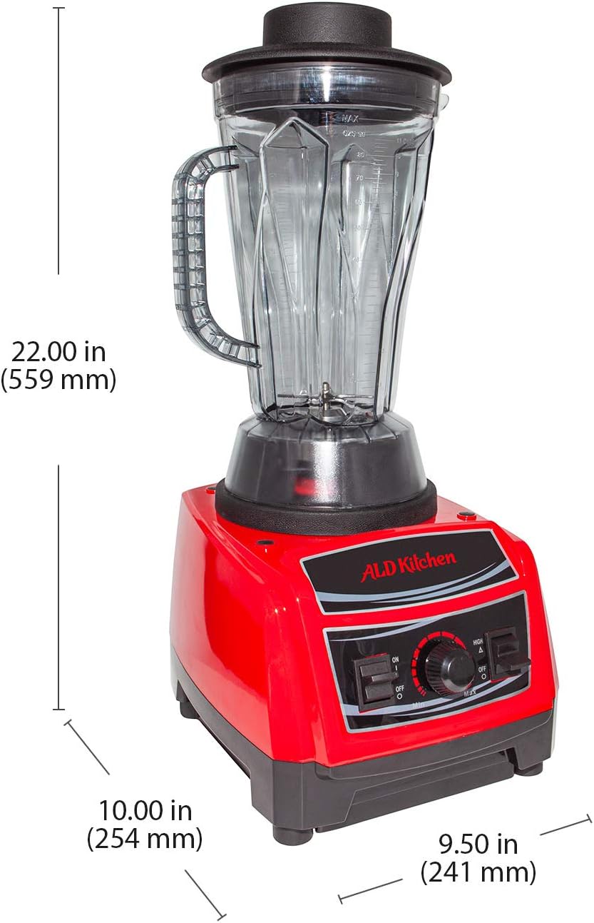 ALDKitchen Countertop Commercial Blender | 91 Oz (2.7L) | Smoothies, Cocktails, etc | Portable Blender | 110V (91 Oz (2.7 L))