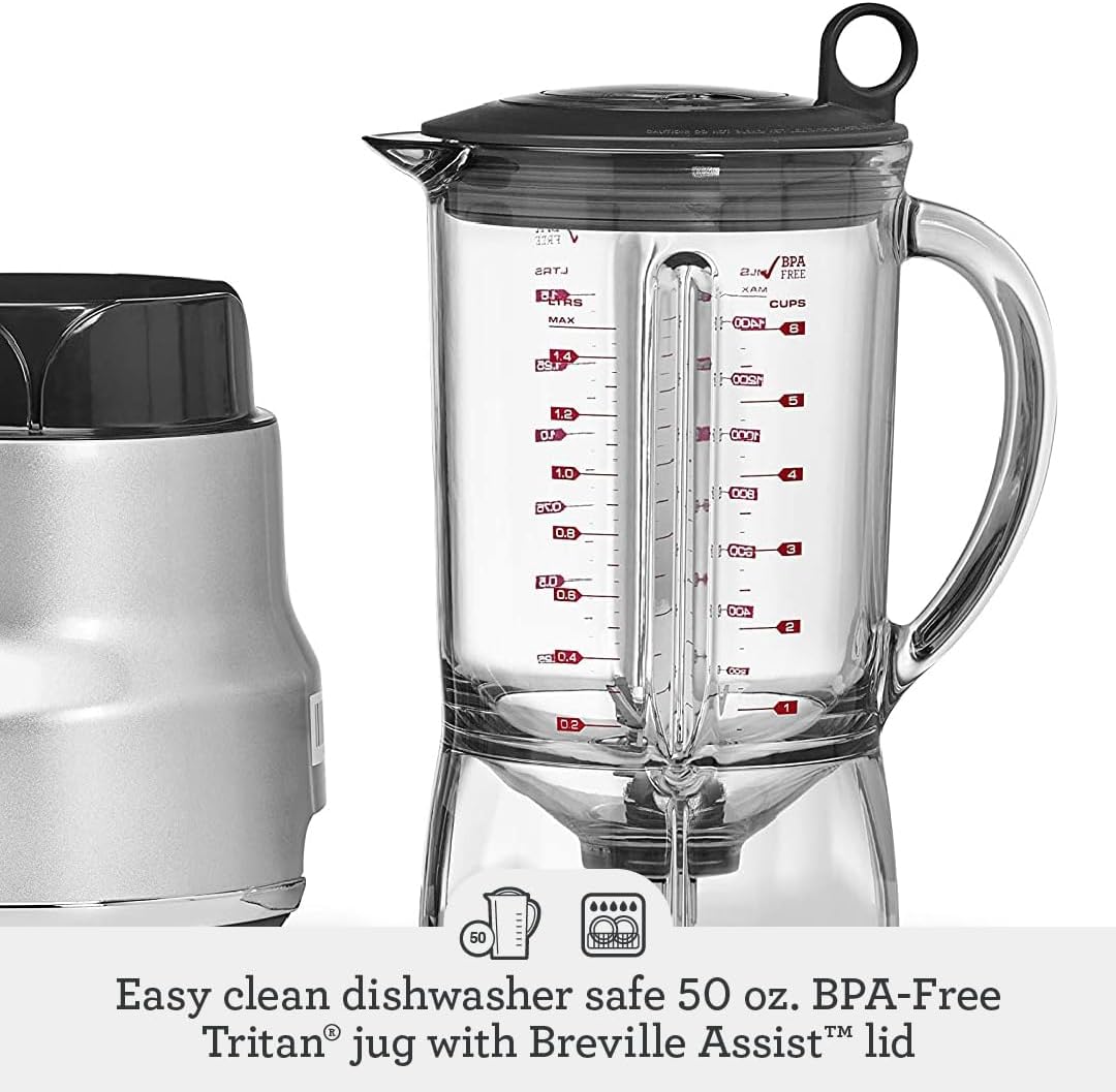 Breville BBL620SIL Fresh and Furious Blender, Silver