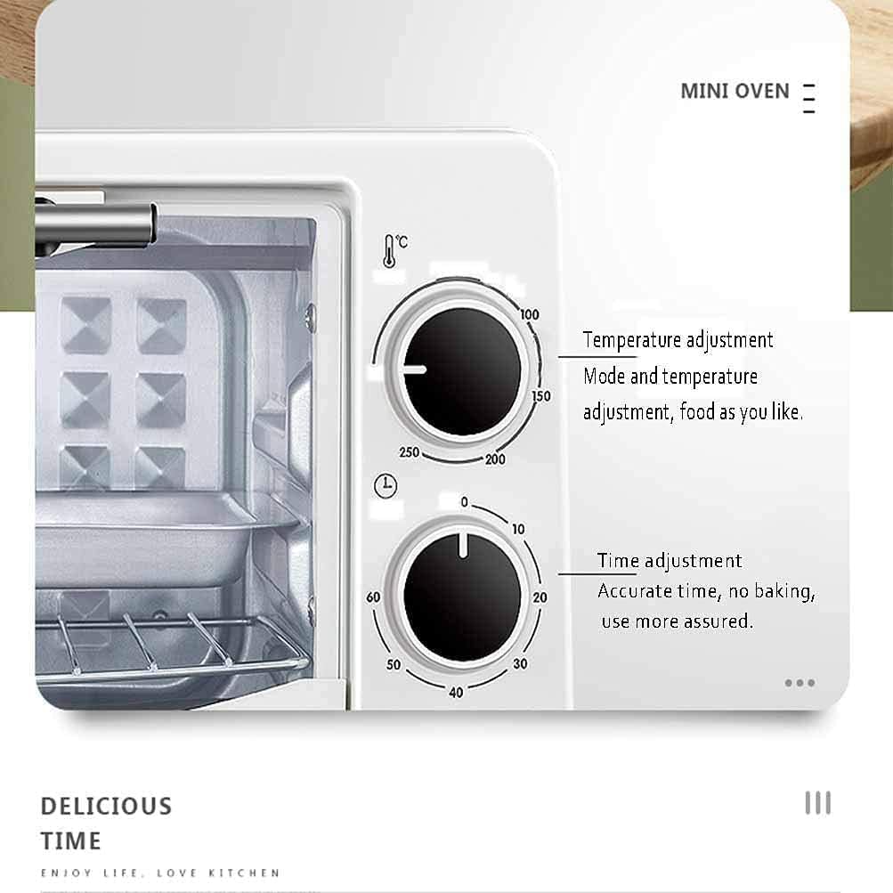 oven mini oven air fryer oven Mini Oven, 10L Convection Countertop Toaster Oven Multi-Function Air Fryer Digital Electric Oven Rotisserie Roaster Cooker Toaster Oven Air Fryer, (Color : White) ( Col