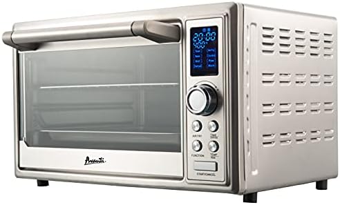 Avanti Air Fryer Oven Combo with 8 Pre-Set Functions and Digital Controls, 90 Minute Timer and Auto Shut-Off, 0.8 Cu.Ft., Metallic