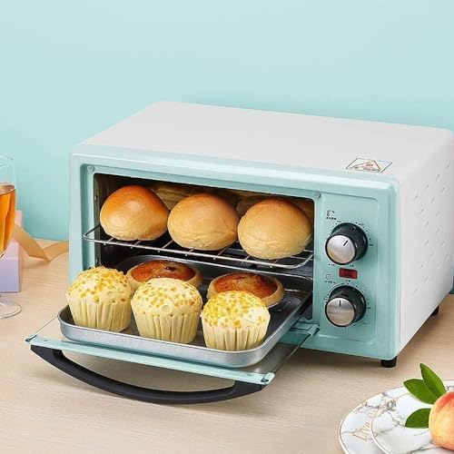 oven mini oven air fryer oven Mini Oven with Grill Rotisserie Electric Oven and Hob Packages Hob Cookers Timing Wide-Area Temperature Control 11L Mini Ovens Toaster Oven Air Fryer, (Color : Pink) (