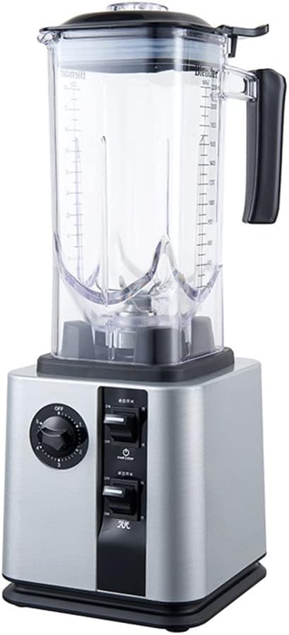 2.2L Blender Smoothie Maker, 2200W Glass Jug Blender Mixer, Commercial Ice Crusher, with Cover Automatic Silent Wall Breaking Machine, for Home Milk Tea Shop Coffee Shop