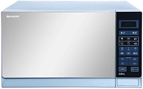 Sharp R-75MT(S) 900-Watt Microwave Oven with Grill, 220-volt (Not for USA), 25-Liter, Silver