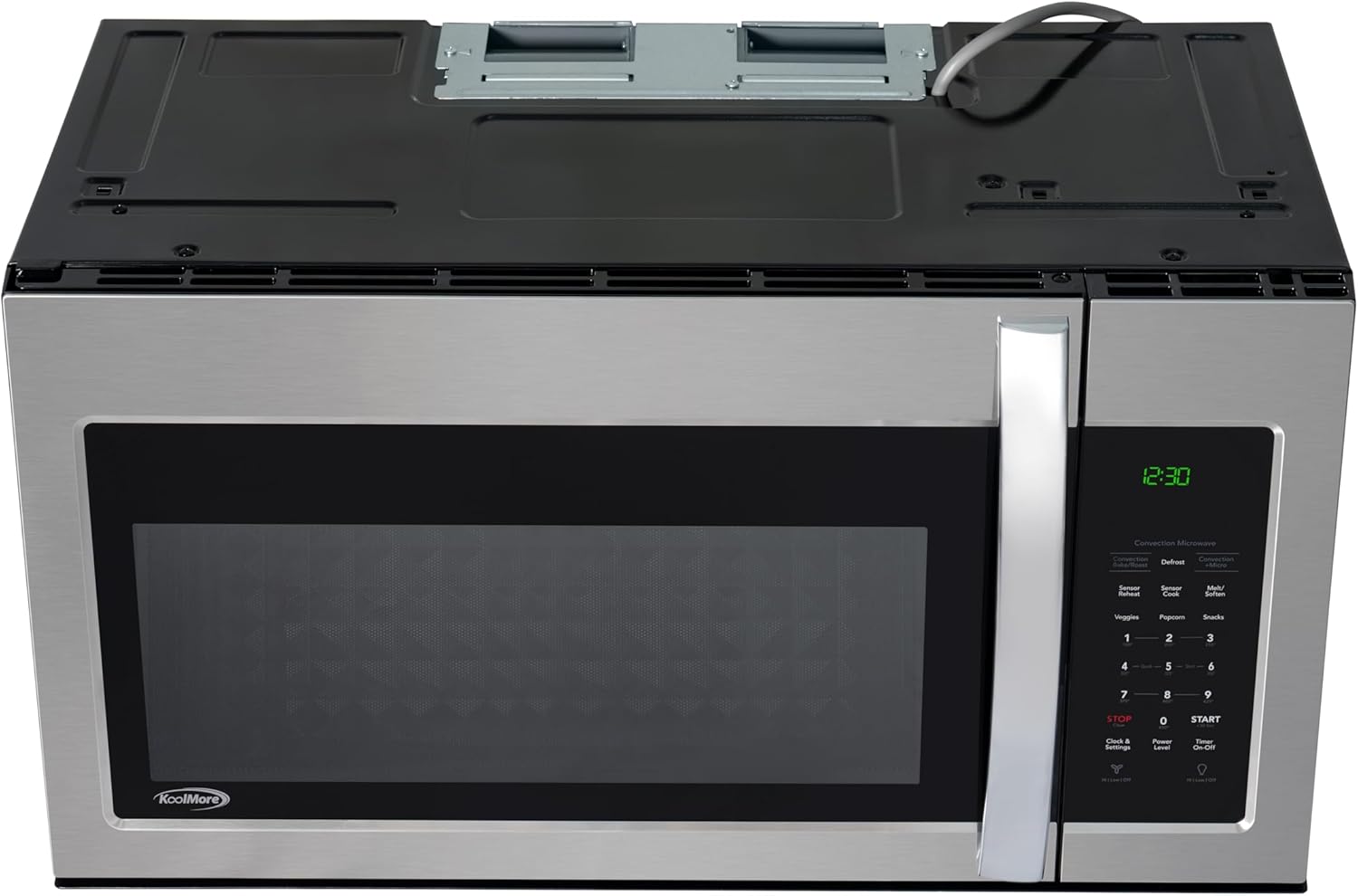 KoolMore 30-inch 1.5 cu. ft. Over-the-Range Convection Microwave Oven,900 Watts and 300 CFM in Stainless-Steel, UL Listed
