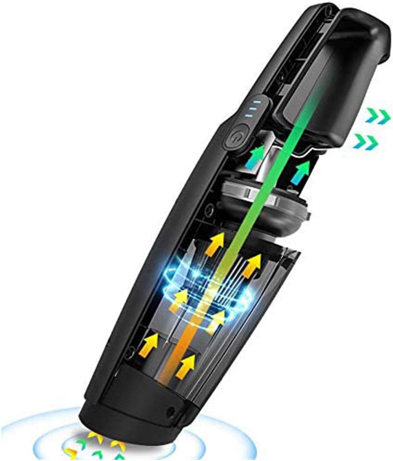 Handheld Vacuum Cleaner Cordless Portable Hand Held Vacuum with Strong Suction Car Vacuum Cleaner Powered by Rechargeable Li-ION Battery for Pet Hair Home and Car Cleaning