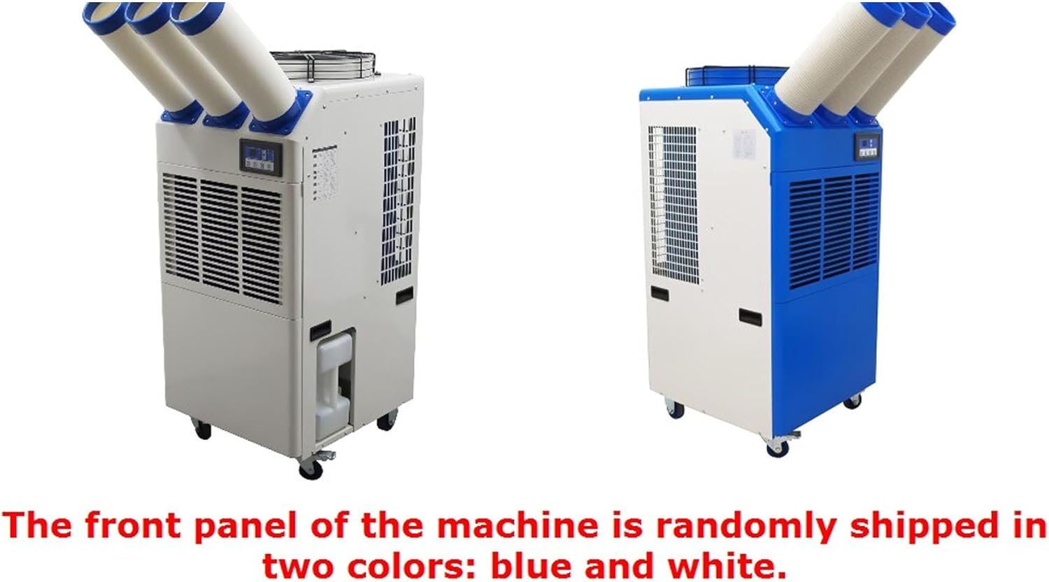 220V Industrial Air Conditioner Outdoor Air Conditioning Fan Equipment Three Tube 910m³/h Blue