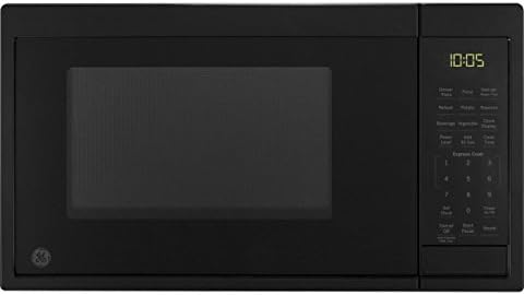 GE Countertop Microwave Oven | 0.9 Cubic Feet Capacity, 900 Watts | Kitchen Essentials for the Countertop or Dorm Room | Black