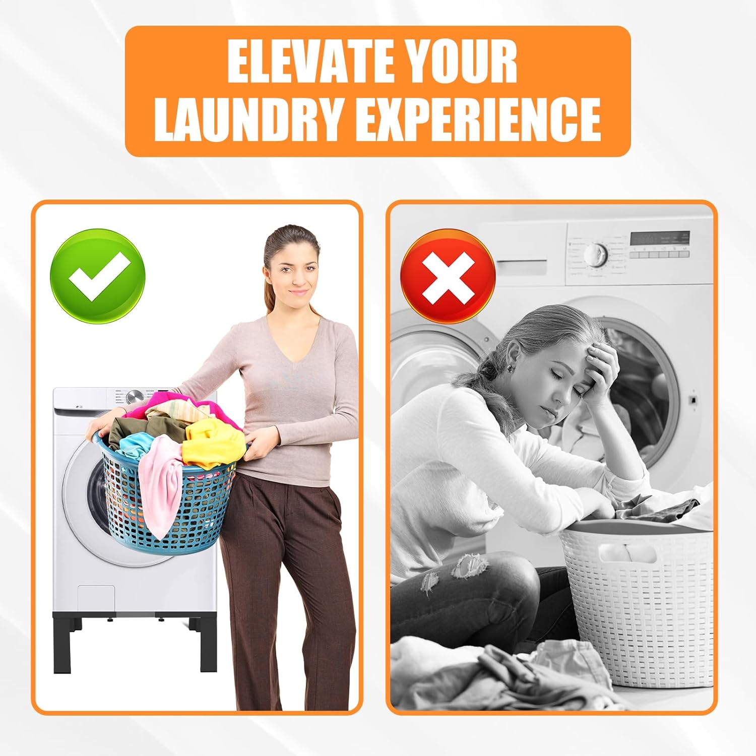 Heavy-Duty All Steel Universal Laundry Pedestal 16