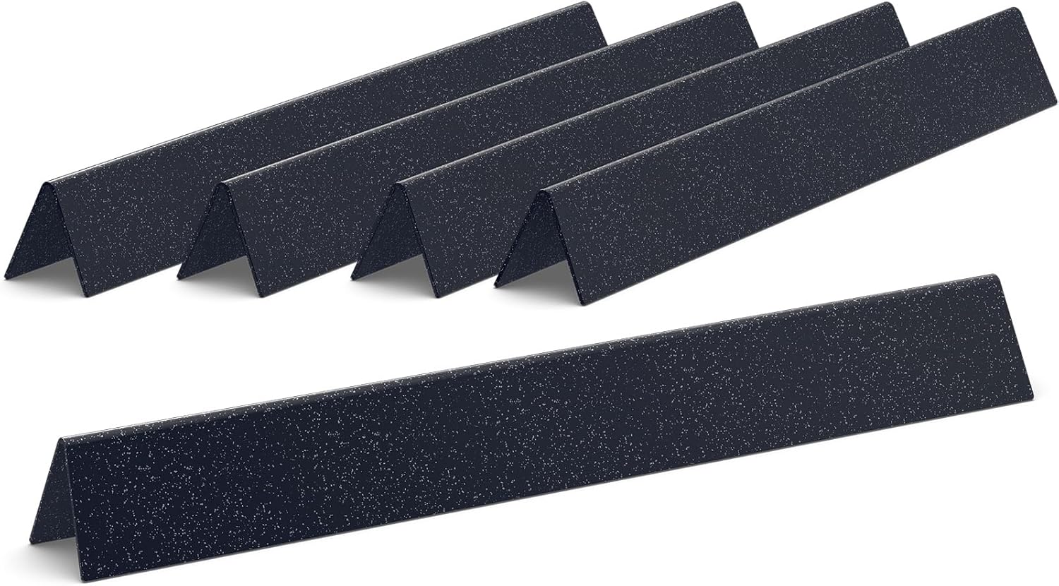 QuliMetal 24.5 Inch Flavorizer Bars for Weber Genesis 300 Series Grills with Side Controls Knobs, Genesis E310 E320 S310 S320 EP310 EP320 (2007-2010), Porcelain Steel Heat Plates for Weber 7539 7540