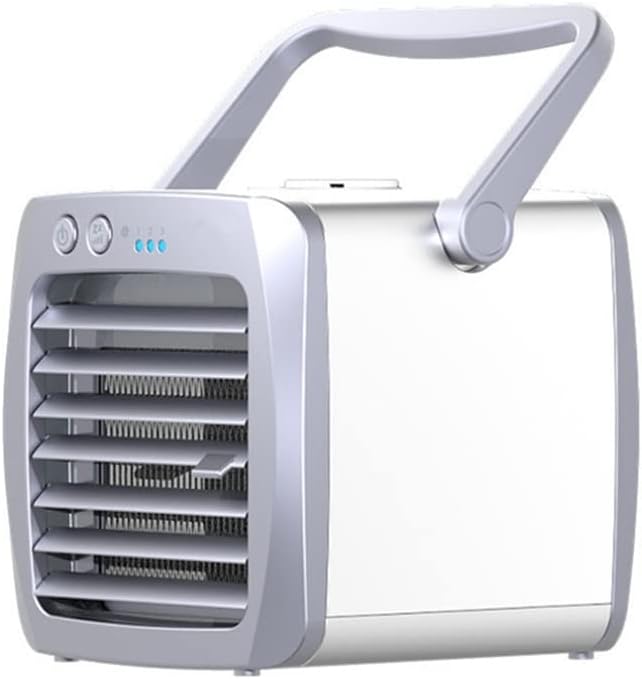 Portable Air Conditioner Cooling Fan Mini Air Cooler Multi-Function Purifier for Home Small Air Conditioning (Color : White, Size : 22 * 13cm) (White 22 * 13cm)