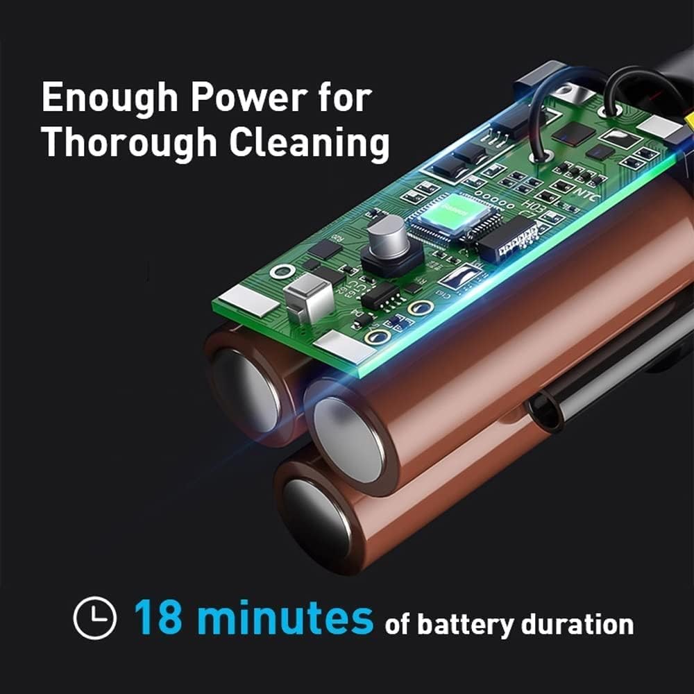 YIORYO Handheld Car Vacuum Cleaner 5000Pa Powerful Suction Mini Auto Vacuum Cleaner for Home & Car & Office (Gray : White)