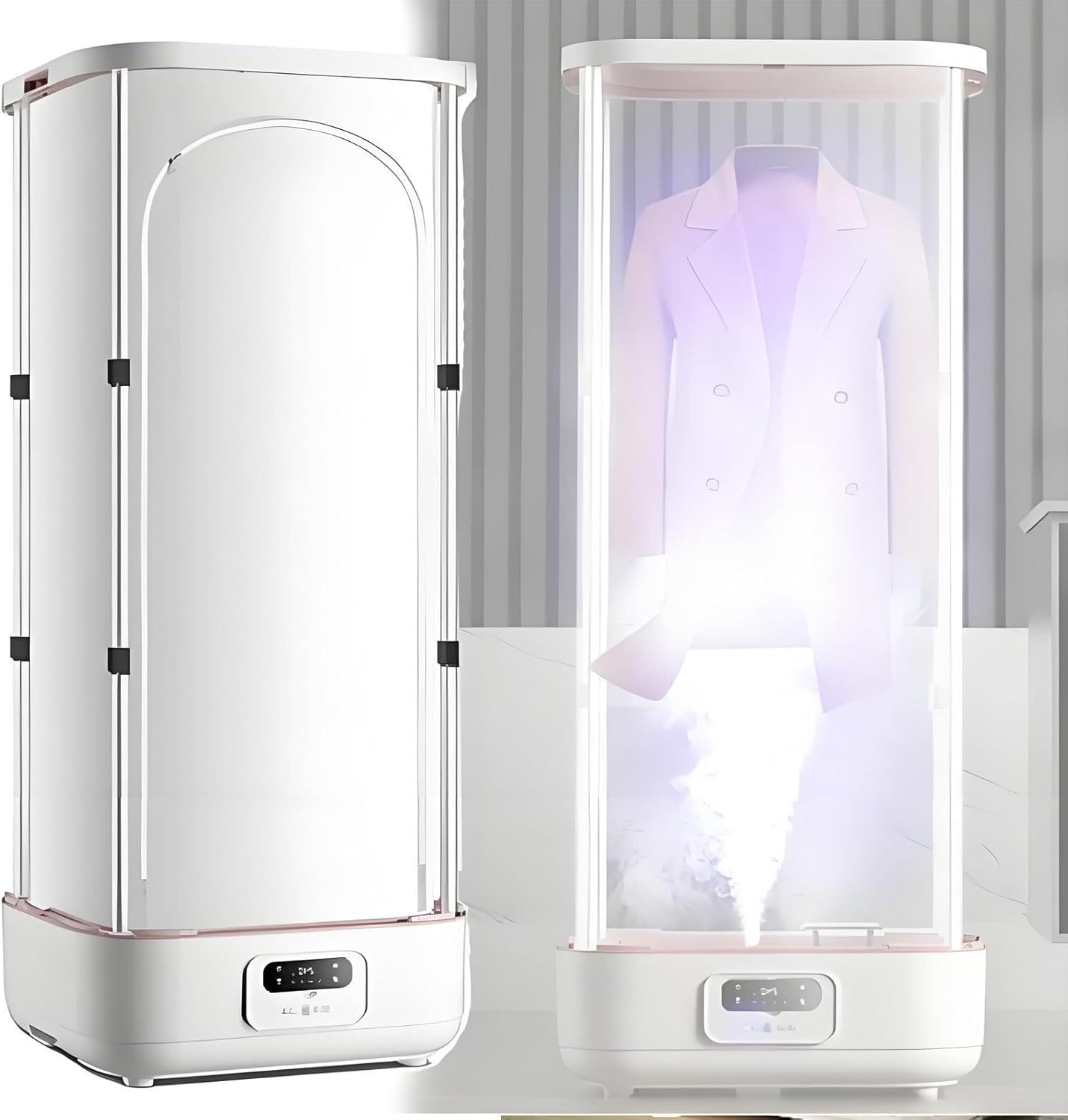 Upgraded Garment Steamers Vertical Steam Iron Automatic Wireless/Steam Closet/Folding Clothes Machine, Control Electric Clothes